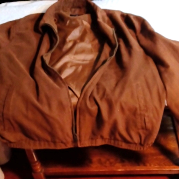 Haggars Men's Brown Suede Looking‎  Jacket XXL - Picture 4 of 13